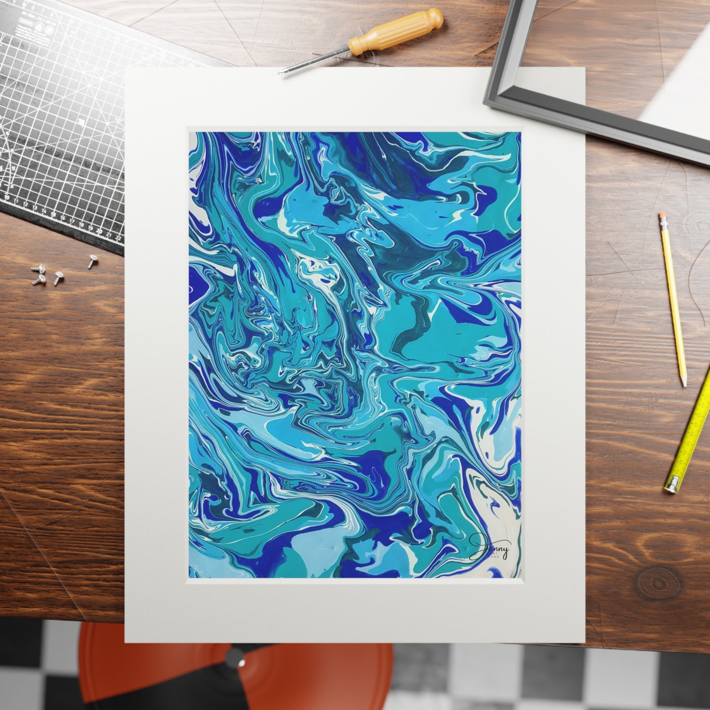 RIVER FLOWS IN YOU Fine Art Prints (Passepartout Paper Frame)