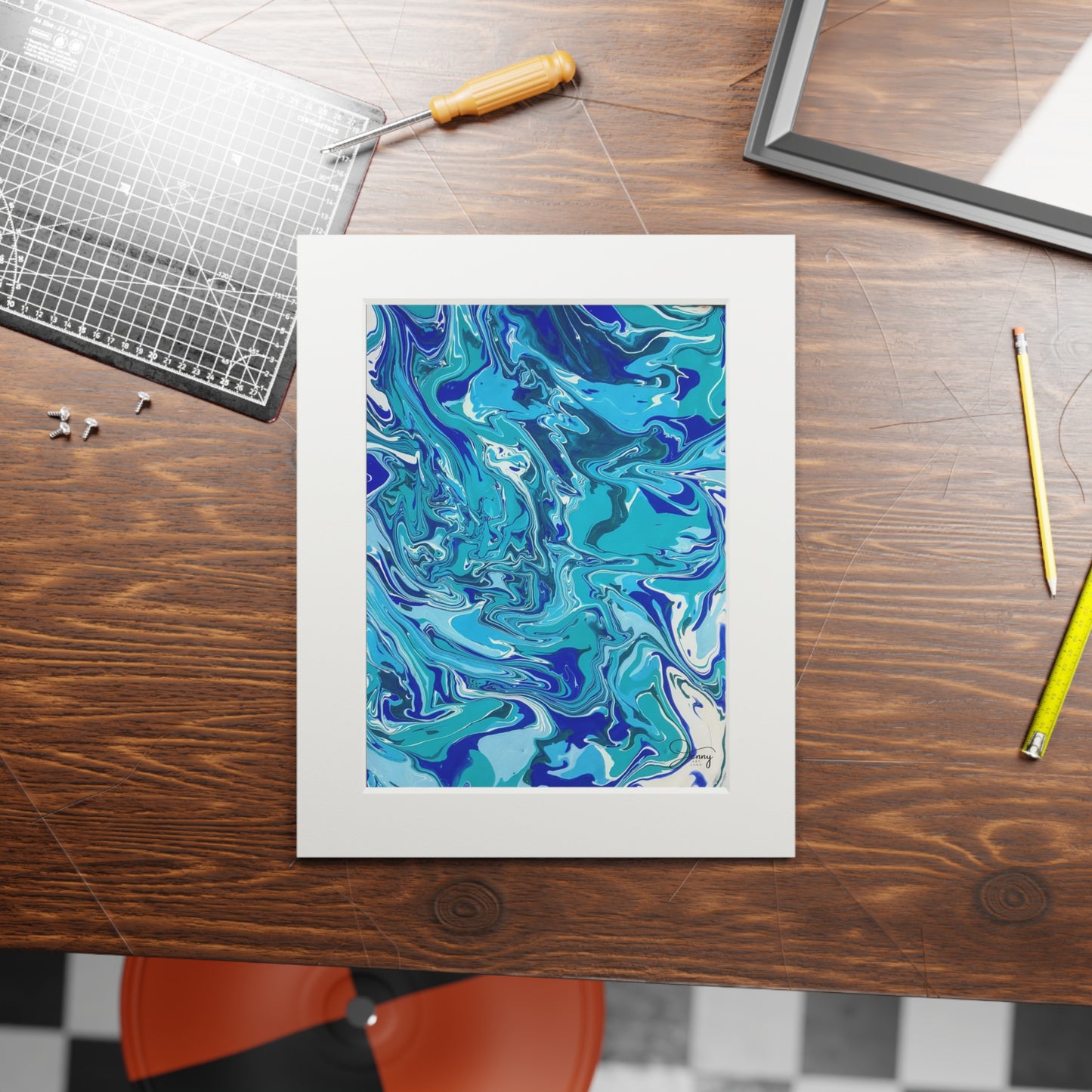 RIVER FLOWS IN YOU Fine Art Prints (Passepartout Paper Frame)